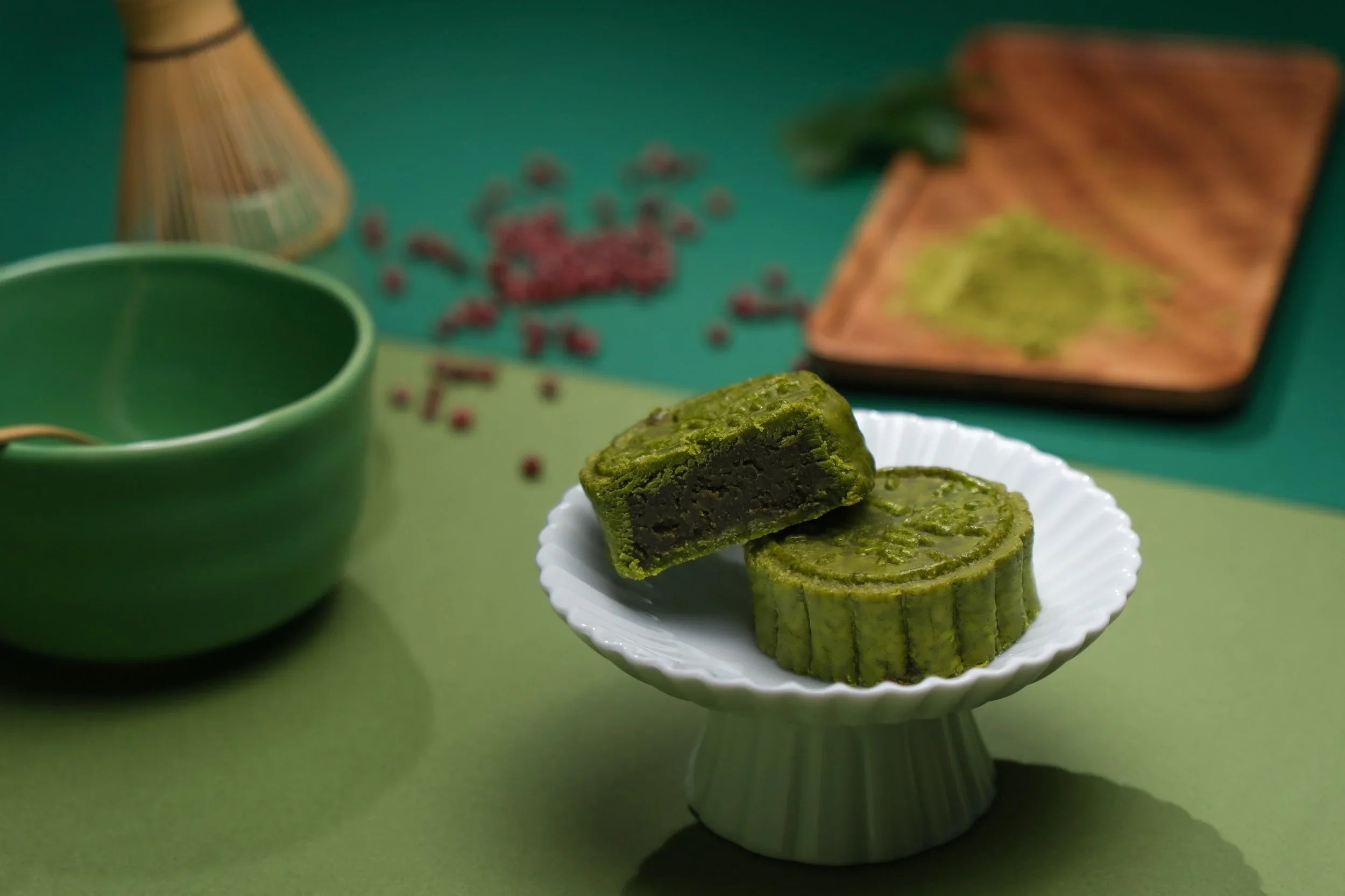 抹茶紅豆月餅（2件禮盒裝）Matcha Red Bean Mooncake (Box of 2)