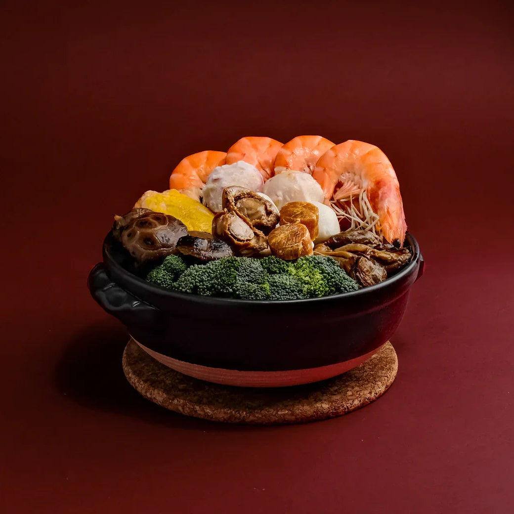 【二/四人豪華海味】70頭鮑魚冷凍盆菜 Mini Abalone Frozen Poon Choi – 2 or 4 Pax