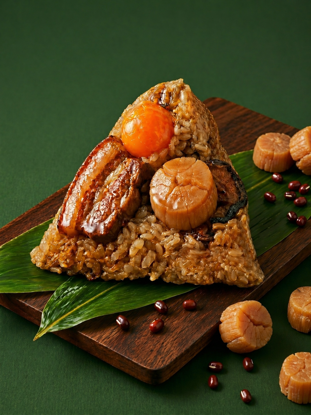 原粒北海道瑤柱腩肉糭  Hokkaido Scallop Rice Dumpling with Salted Pork