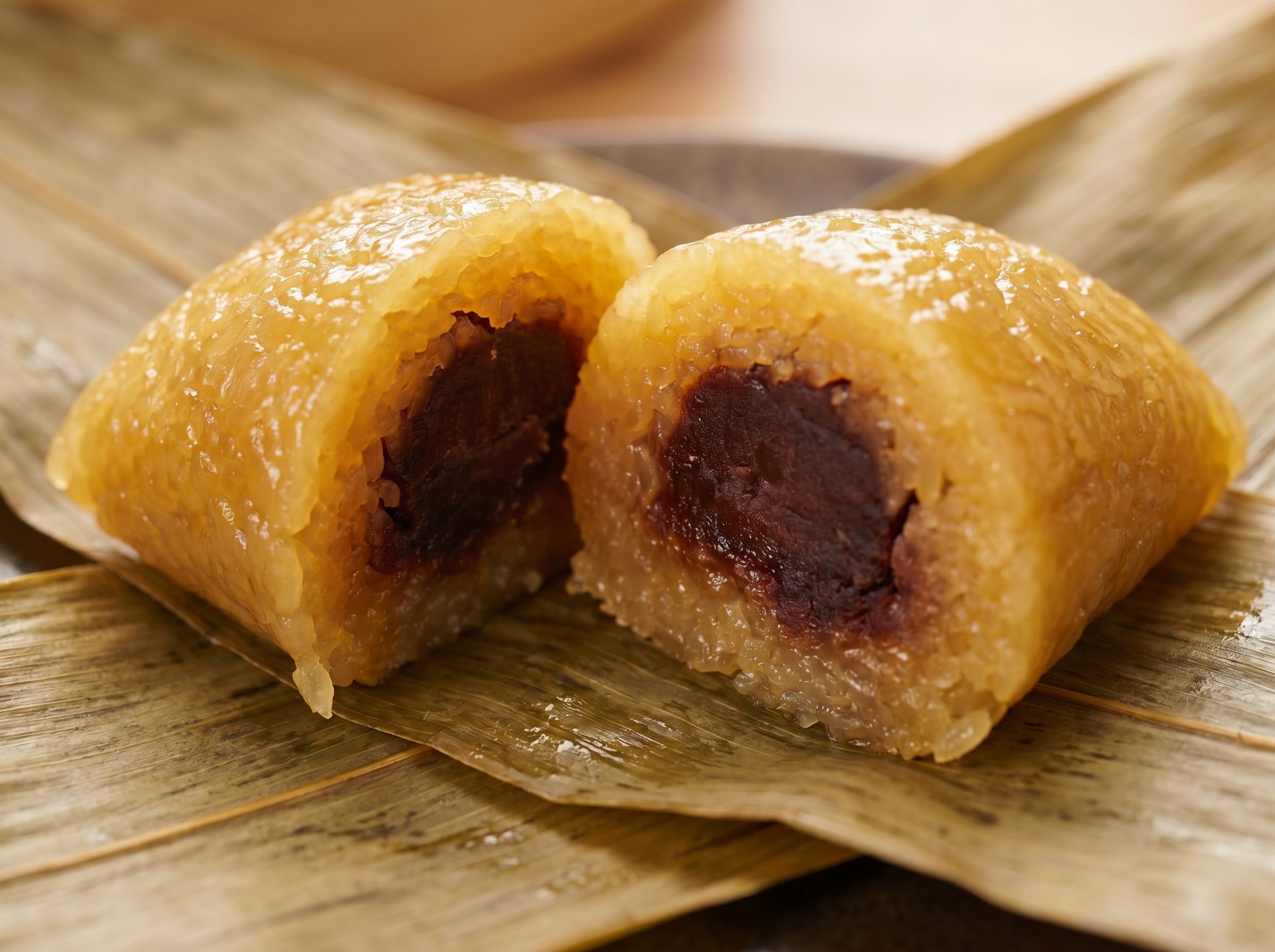 豆沙鹼水糉（兩隻） Red Bean Paste Alkaline Rice Dumpling (2 pcs)
